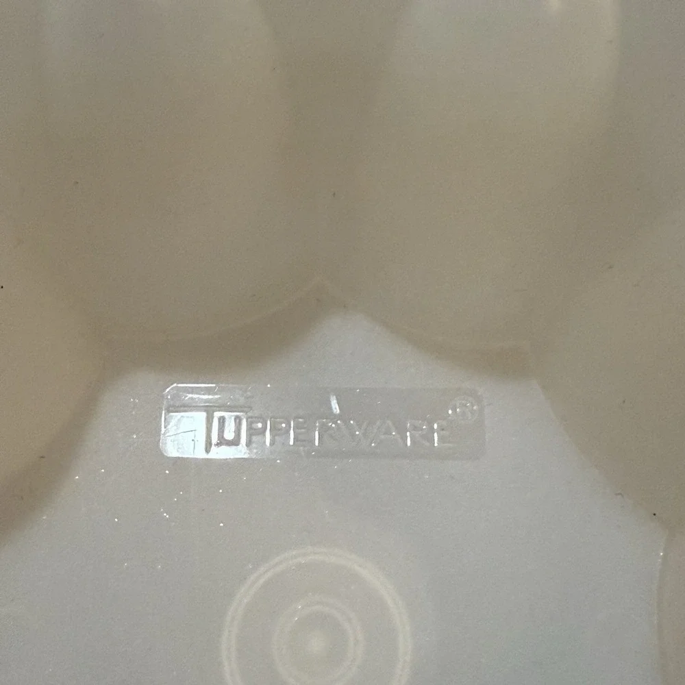 Vintage Tupperware 2 Piece Fluted Ring Jello‎ Mold  Green Speckle 1.4L